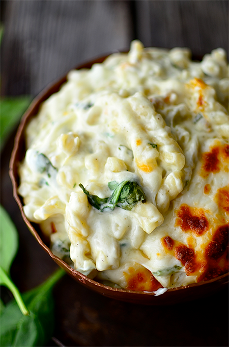 espinacas con queso