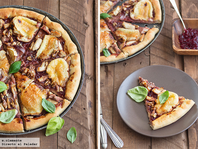 pizza de arándanos